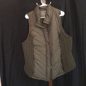 Brown Cable Knit Vest